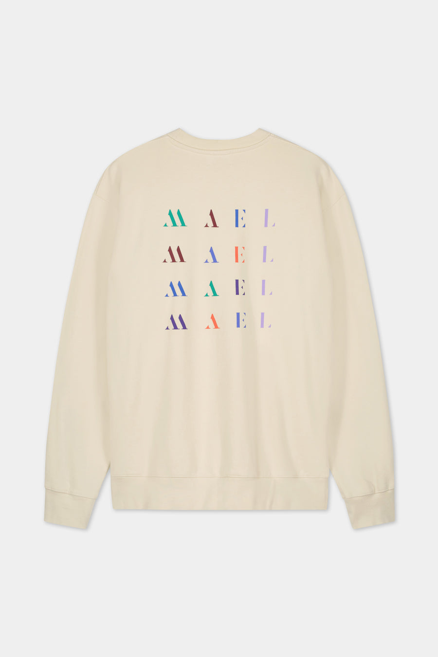 MAEL SWEATER NAME BACKPRINT OFF WHITE